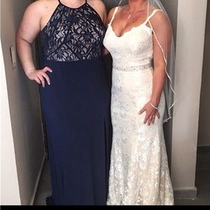 2018 lace wedding gown, size 10 but altered.